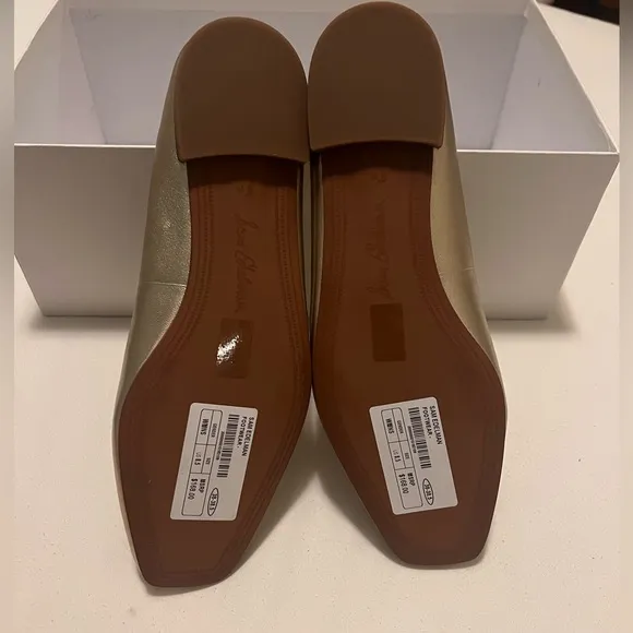 NWT Sam Edelman Gold Ballet Flats