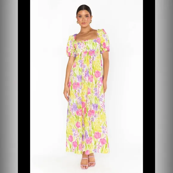NWT show me your MUMU Smitten Midi Dress size L