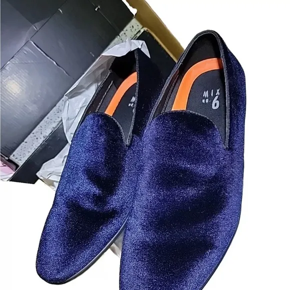 NWT Size 12 Haigen Soft Velvet Slip On Formal Dress Loafers by Mix No.6