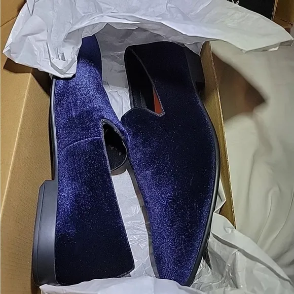 NWT Size 12 Haigen Soft Velvet Slip On Formal Dress Loafers by Mix No.6