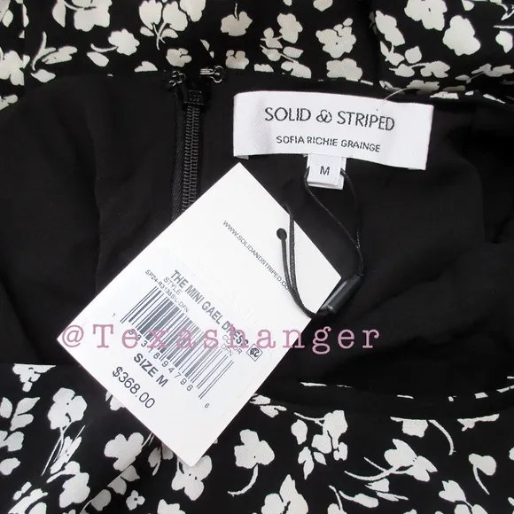 NWT Solid &amp; Striped X Sofia Richie Grainge The Gael Mini Dress M Medium