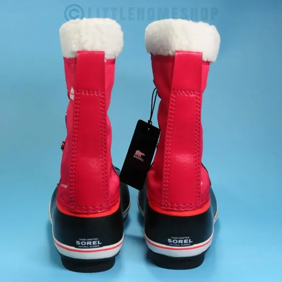 NWT!  Sorel KIDS Yoot Pac Nylon Waterproof Boot in Bright Rose, Size 7