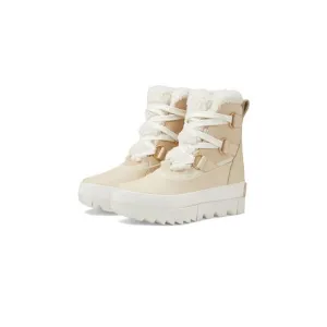 NWT SOREL Womens Beige D-Back Pull-Tab Joan Of Arctic Next Wedge Snow Boots 8.5