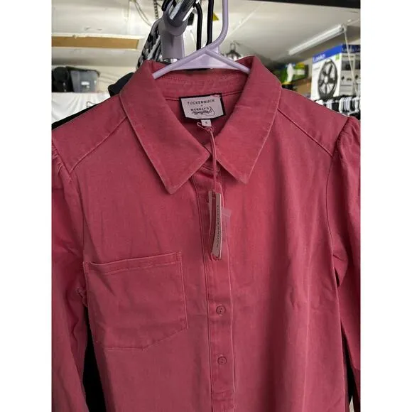 NWT Tuckernuck x Murray's Toggery Callahan Shirt Dress Nantucket Red Sz S
