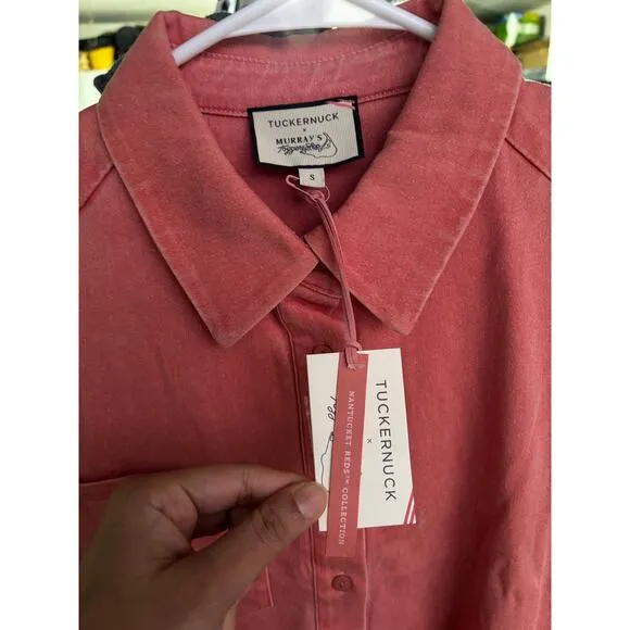 NWT Tuckernuck x Murray's Toggery Callahan Shirt Dress Nantucket Red Sz S
