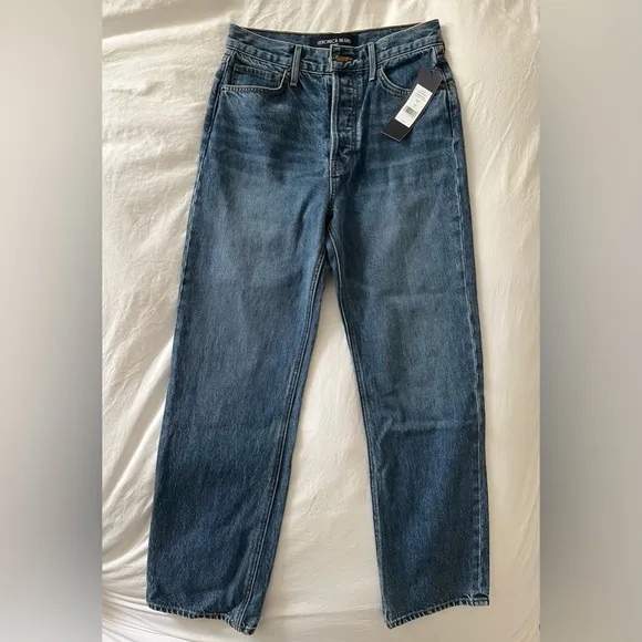 NWT Veronica Beard Daniela Straight Leg Jean, color: rebel blue