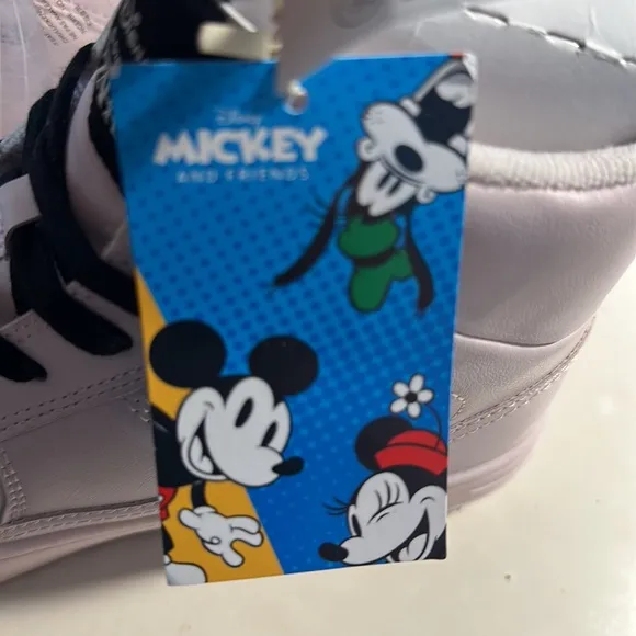 NWT. Zara Kids Pink Disney Mickey Mouse X Zara High Top Sneakers. Size 5,5/Eu 38