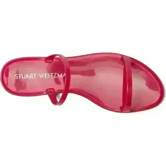 NWT Stuart Weitzman Sawyer Dual-Band Flat Sandals in Orchid