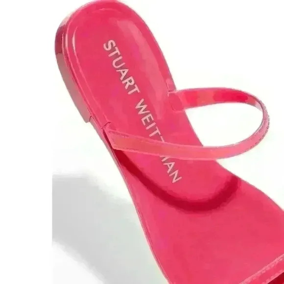 NWT Stuart Weitzman Sawyer Dual-Band Flat Sandals in Orchid