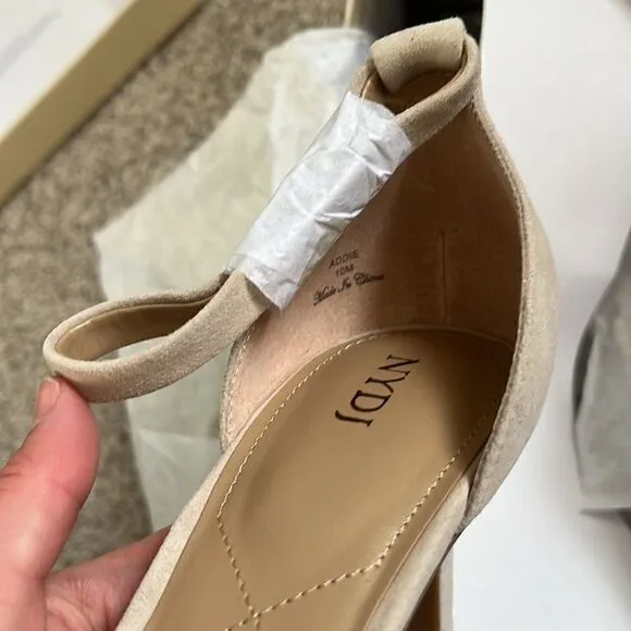 NYDJ • Addie 02 sand suede strappy sandals