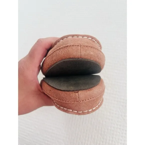 OluKai Womens Nohea Nubuk Slipper Shoes Loafers Cedarwood Leather Sz 8 MSRP $130