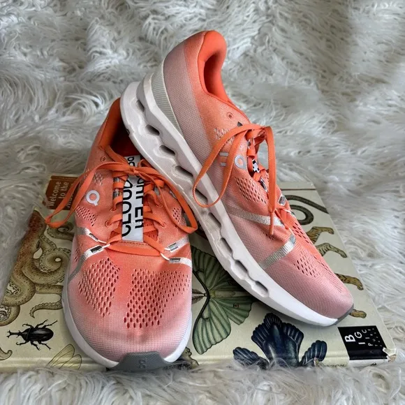 On Running Shoes Sneakers Cloudsurfer Flame/White