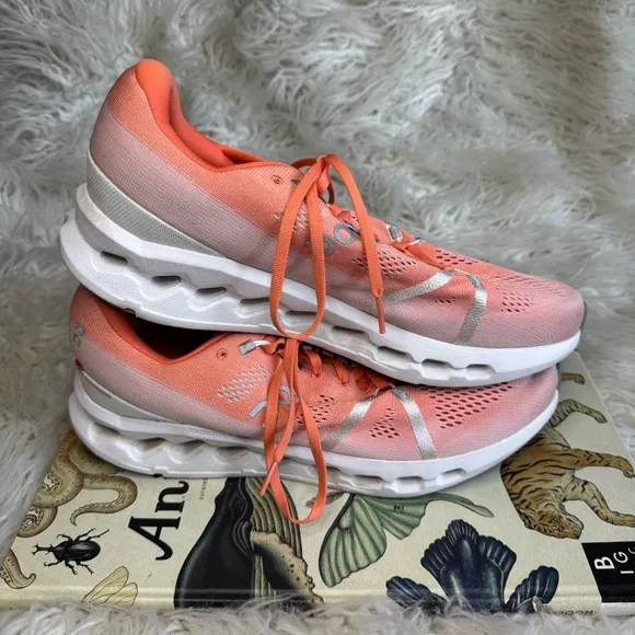 On Running Shoes Sneakers Cloudsurfer Flame/White
