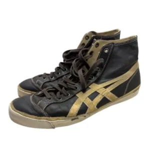 Onitsuka Kobe Tiger High Top Shoes Sneakers Brown Leather‎ Casual US 8 HL726