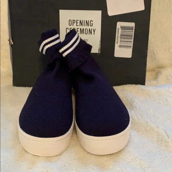 OPENING CEREMONYRuffle-trimmed stretch sneakers