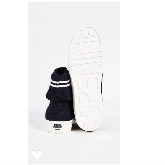 OPENING CEREMONYRuffle-trimmed stretch sneakers