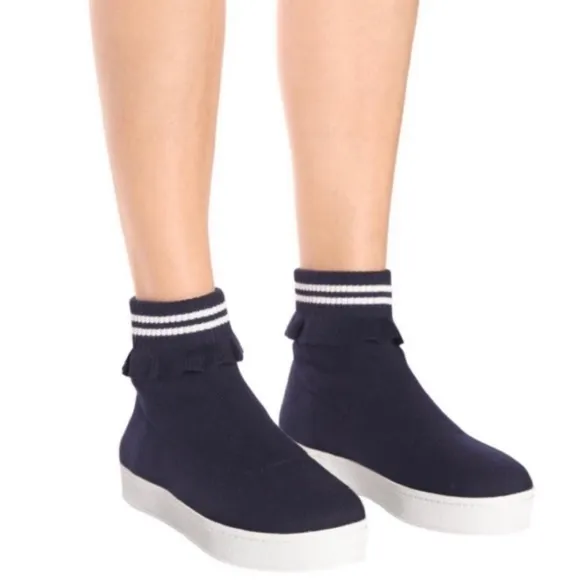 OPENING CEREMONYRuffle-trimmed stretch sneakers