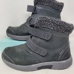 Orthofeet Florence Orthopedic Snow Boots Womens 7.5 Wide Blk Waterproof Comfort