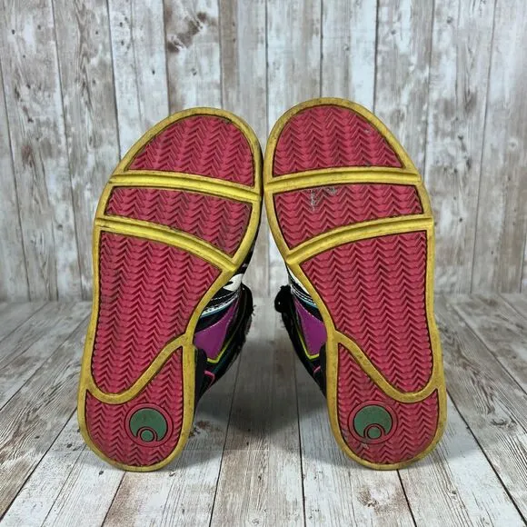 Osiris Kids High-Top Sneakers‎ Zebra Print Multi-Color Skate Shoes Size 2