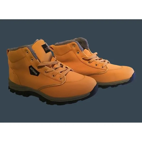 OUTDOOR - MENS WARM LINED SNOW/HIKING BOOTS -SIZE: 44 (USA 11)
