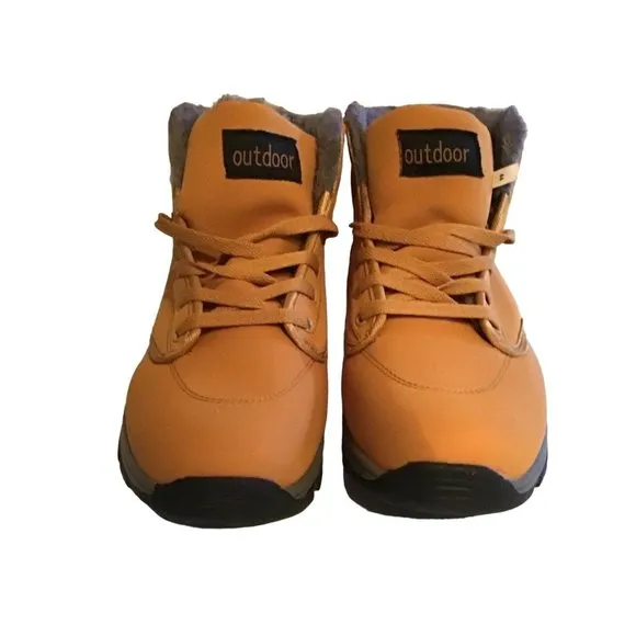 OUTDOOR - MENS WARM LINED SNOW/HIKING BOOTS -SIZE: 44 (USA 11)