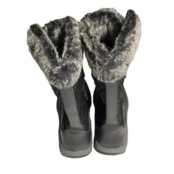 Pacific Mountain Whiteout Water Resistant Charcoal Winter Snow Boots