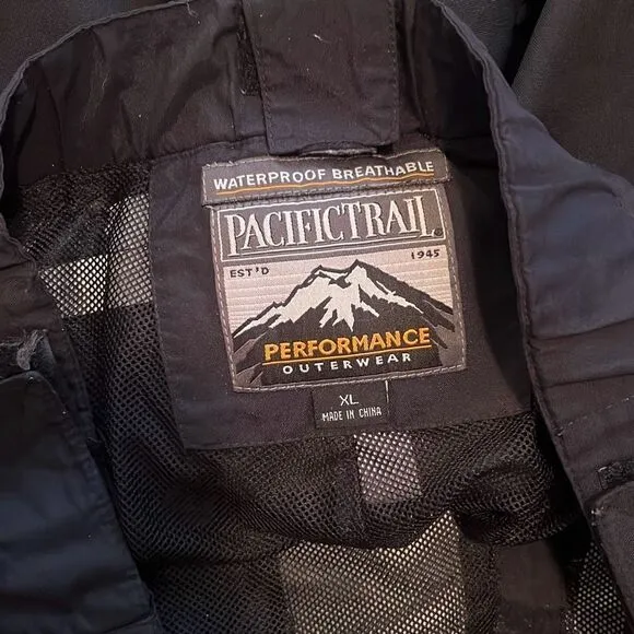 Pacific Trail Storm Tech Men's Black Waterproof Snow Pants Size XL