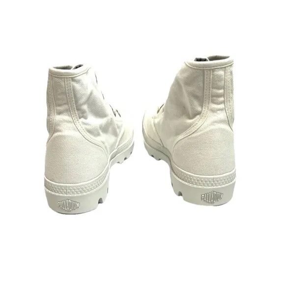 Palladium Pampa Hi Boots Women’s Sz 7 Organic Sneakers Star White Chunky Retro