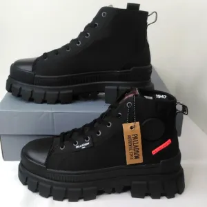 Palladium Revoly HI TX All Black 97424-010-M Hi-Top Sneakers Hiking Boots NIB