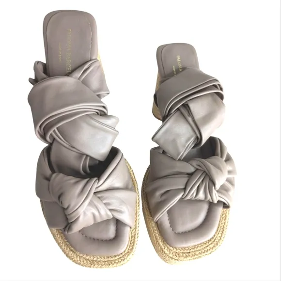 Paloma Barcelo Beige Luna Tie-Up Strappy Heels..... Size 40/US 9.5