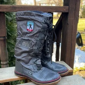 PARJAR SNOW BOOTS tall gray size 9 a9.5 never used