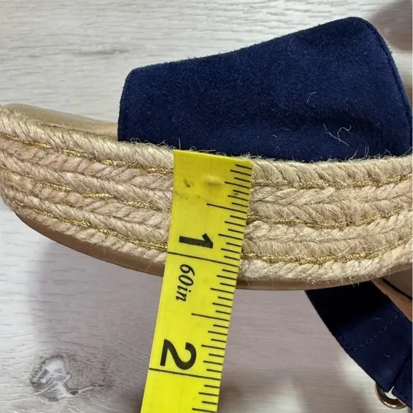 Patricia Green Corrie Platform Espadrilles in Navy, Size 41