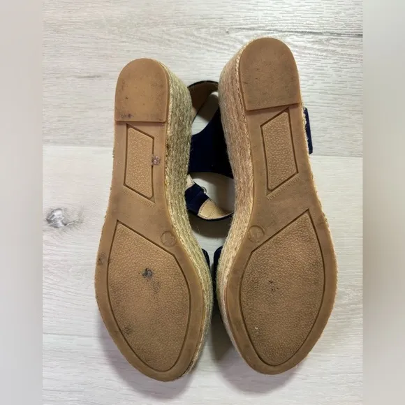 Patricia Green Corrie Platform Espadrilles in Navy, Size 41