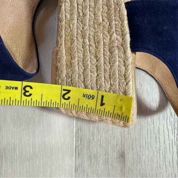 Patricia Green Corrie Platform Espadrilles in Navy, Size 41