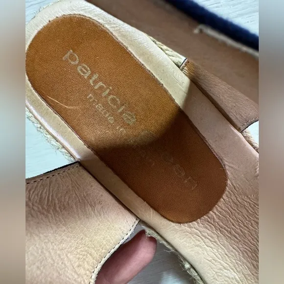 Patricia Green Corrie Platform Espadrilles in Navy, Size 41