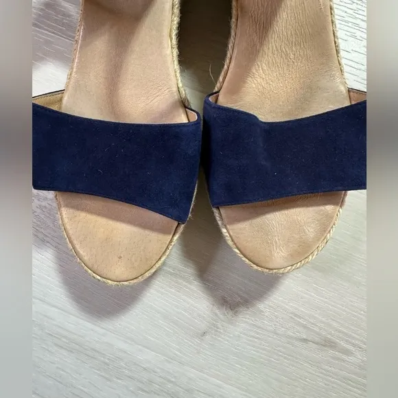 Patricia Green Corrie Platform Espadrilles in Navy, Size 41