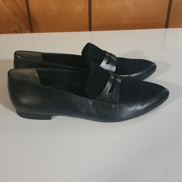 PAUL GREEN Classic Navy Penny Loafers Slip-on Sz. 9 **