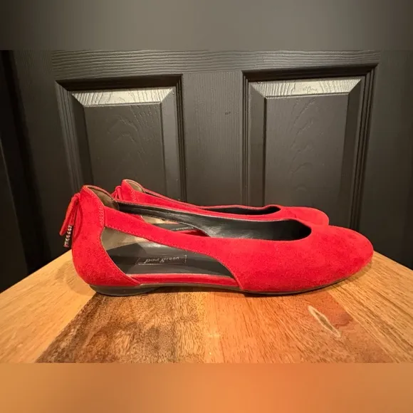 Paul Green cutout red Ballet Flats 6