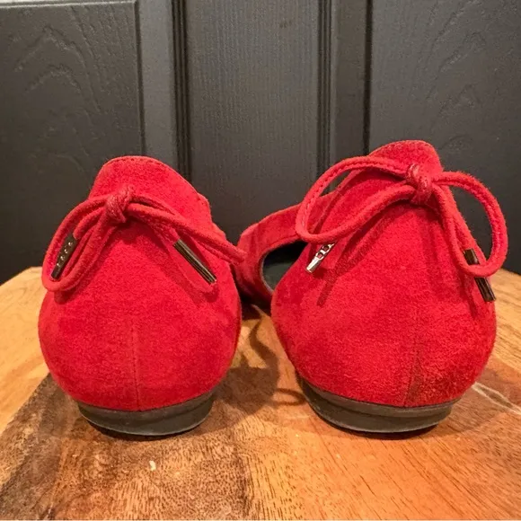 Paul Green cutout red Ballet Flats 6