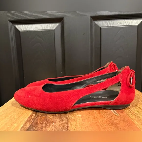 Paul Green cutout red Ballet Flats 6
