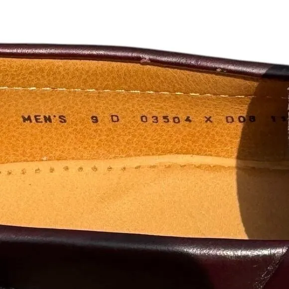 Penny Loafers Cole Haan Pinch Size 9D Burgundy Luxury Premium EUC