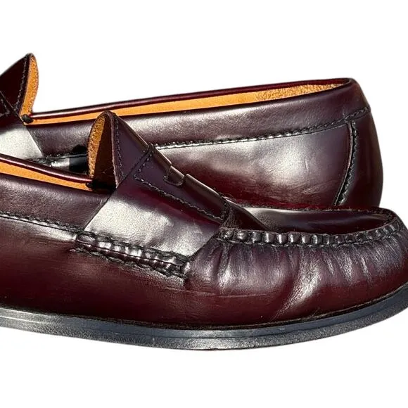 Penny Loafers Cole Haan Pinch Size 9D Burgundy Luxury Premium EUC