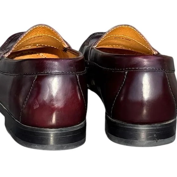 Penny Loafers Cole Haan Pinch Size 9D Burgundy Luxury Premium EUC