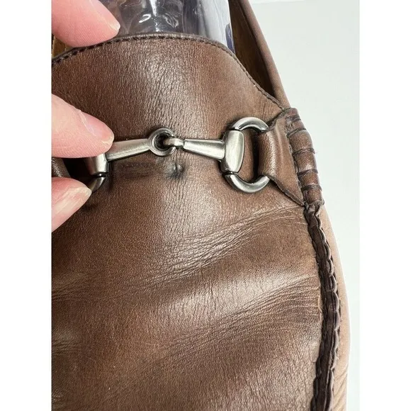 Peter Millar Horse-Bit Brown Leather Loafers Men’s Size 11M