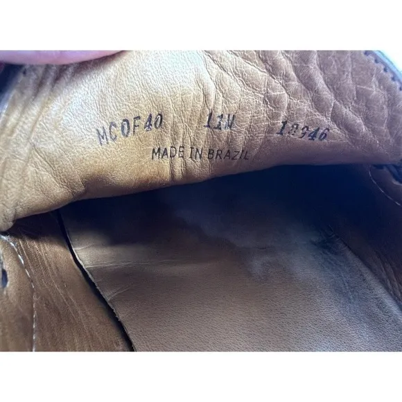Peter Millar Horse-Bit Brown Leather Loafers Men’s Size 11M