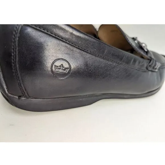 Peter Millar Men's Size 9.5 Horsebit Loafers Black Leather Classic Office Casual
