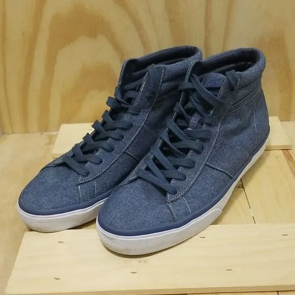 Polo by Ralph Lauren Denim high top Sneakers Mens size 11 1/2