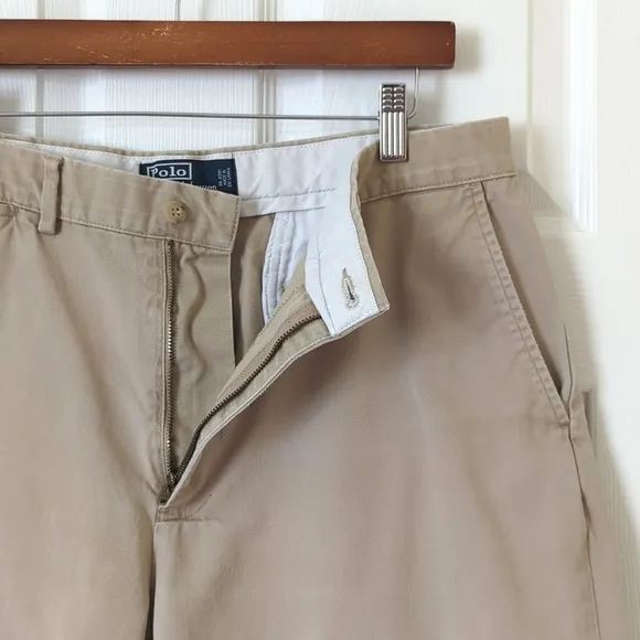Polo Ralph Lauren 90's Vintage Prospect Classic Relaxed Fit Khaki Shorts Tan 34