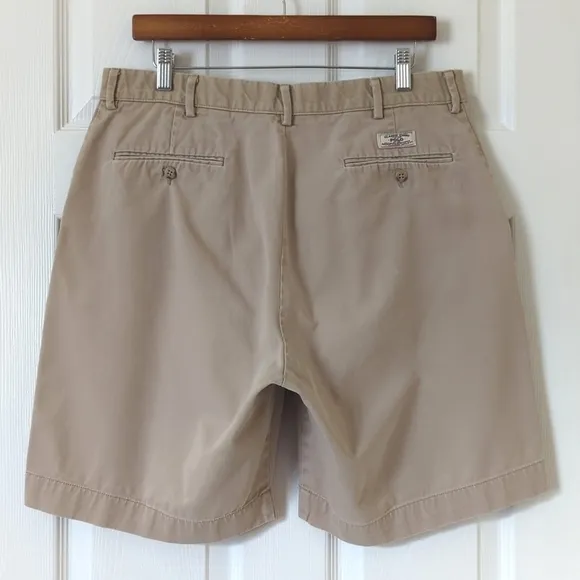 Polo Ralph Lauren 90's Vintage Prospect Classic Relaxed Fit Khaki Shorts Tan 34