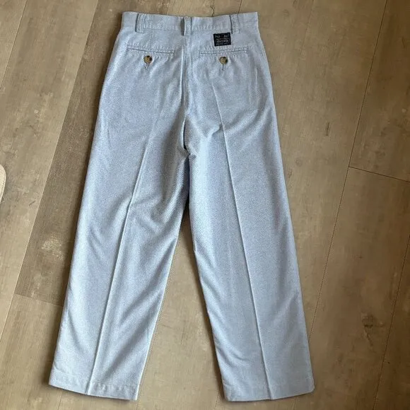 Polo Ralph Lauren Boys 100% Cotton Blue Oxford Slacks Classic Fit Size 7